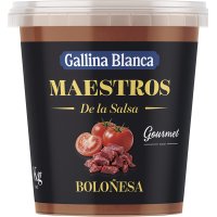 Salsa Fresca Para Pasta Gallina Blanca Maestros Gourmet Boloñesa Tarrina Con Tapa 1 Kg - 10786