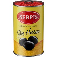 Aceitunas Serpis Negras Cacereñas Sin Hueso Lata 300 Gr - 11124