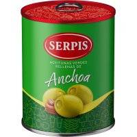 Aceitunas Serpis Rellenas Anchoa Lata 120 Gr Pack 3 - 11175