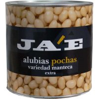 Alubias Ja'e Pochas Extra Cocidas Lata 3 Kg - 12289