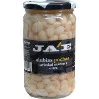 Alubias Ja'e Blancas Pochas Cocidas Tarro 580 Ml - 12292