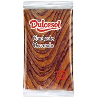 Cuadrado Dulcesol Bolsa Individual Decorado Chocolate 85 Gr Caja 3 Kg Grande - 12968