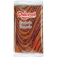 Cuadrado Dulcesol Decorado Chocolate Grande Bolsa Individual 85 Gr Caja 3 Kg - 12968