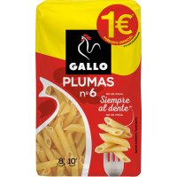 Macarrones Gallo Plumas Nº 6 400 Gr - 16245