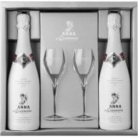 Cava Codorniu Anna Blanc De Blancs Brut Nature Reserva 11.5º-12º Estoig Cartró 75 Cl 2 Ampolles + 2 Copes - 1627