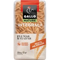 Macarrones Gallo Pluma Rayada Integral 450 Gr - 17338