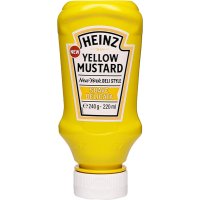 Mostassa Heinz Yellow Mustard Suau Delicata Top Down 220 Gr - 17617