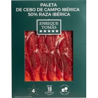 Paleta Enrique Tomás De Cebo Ibérica 50% Loncheado Al Vacío 80 Gr - 18792