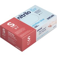 Guantes Santex Nitrilo Sin Polvo Azul Caja T-s 100 U - 18865