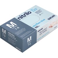 Guantes Santex Nitrilo Sin Polvo Azul Caja T-m 100 U - 18866