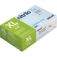 Guantes Santex Nitrilo Sin Polvo Azul Caja Talla Xl 100 U - 18868