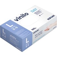 Guantes Santex Vinilo Sin Polvo Transparente Caja T-l 100 U - 18874