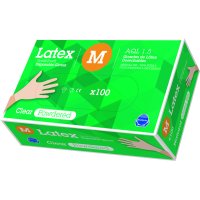 Guants Rubberex Làtex Mediano Pack 100 Amb Pols - 18986