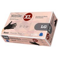 Guants Rubberex Nitrilo G.touch Negre T-xl Pack 100 Sense Pols - 19046