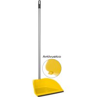 Recogedor Amapola Antivuelco Con Filo De Goma Amarillo + Palo Metálico Enroscado - 19053