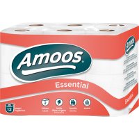 Papel Higiénico Amoos 2 Capas Pack 12 160 M - 19131
