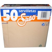 Servilletas Suao Punta Punta Eco Nature 40x40 2 Capas Pack 50 - 19189