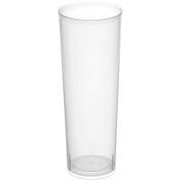 Vasos Maxi Tubo Reutilizables Transparente 30 Cl Bolsa 10 U - 19232