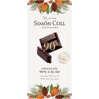 Chocolate Simón Coll 90% Cacao Tableta 85 Gr - 20003