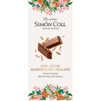 Chocolate Simón Coll Con Leche Almendras Y Praliné Tableta 100 Gr - 20004