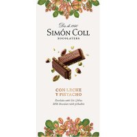Chocolate Simón Coll Con Leche Y Pistacho Tableta 100 Gr - 20006