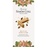 Chocolate Simón Coll Blanco Y Pistacho Tableta 100 Gr - 20007