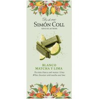 Chocolate Simón Coll Blanco Matcha Y Lima Tableta 85 Gr - 20008