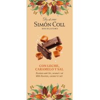 Chocolate Simón Coll Con Leche Caramelo Y Sal Tableta 85 Gr - 20009
