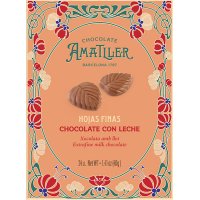 Hojas De Chocolate Amatller Con Leche Estuche 40 Gr Display 5 U - 20024