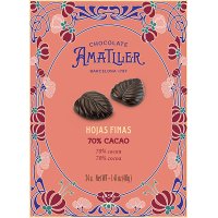 Hojas De Chocolate Amatller 70% Cacao Estuche 40 Gr Display 5 U - 20025