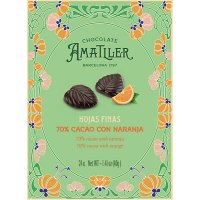 Hojas De Chocolate Amatller 70% Cacao Con Naranja Estuche 40 Gr Display 5 U - 20027