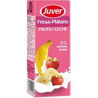 Batut Juver Fruita + Llet Maduixa/plàtan 20 Cl Pack-6 - 2006