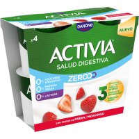 Iogurt Danone Activia Triple Zero Maduixa 115 Gr Pack 4 - 20694