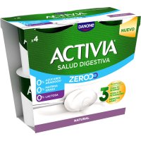Iogurt Danone Activia Triple Zero Natural 115 Gr Pack 4 - 20712