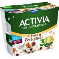 Yogur Danone Activia 0% Muesli 115 Gr Pack 4 - 20722