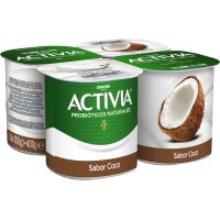 Activia con Fresas Pack de 4 Unidades