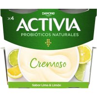 Yogur Danone Activia Cremoso Lima-limón 115 Gr Pack 4 - 20747