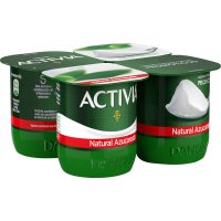 Yogur Danone Activia Natural Azucarado 120 Gr Pack 4 - 20749