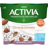 Yogur Danone Activia 0% Chia Y Almendras 115 Gr Pack 4 - 20754