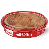 Anchoas El Menú Artesanales Tarrina En Aceite De Girasol 570 Gr Filetes 40-50 - 3012