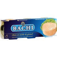 Atún Listado Bachi Lata En Aceite De Girasol 85 Gr Pack 3 0º - 3041