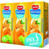 Zumo Juver Disfruta Naranja-uva Mini Brik 200 Ml Pack 3 - 3135