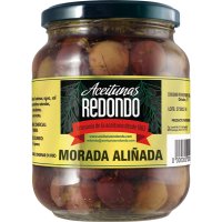 Aceitunas Redondo Morada Aliñada Tarro 400 Gr - 34209