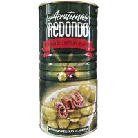 Aceitunas Redondo Manzanilla Sabor Anchoa Lata 2.5 Kg Calibre Económico - 34248