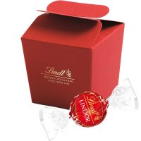 Bombones Lindt Lindor Leche Caja Flor Roja 50 Gr 4 U - 34297