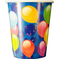 Vasos Gabbiano Diseño Globos Desechable 25 Cl Pack 10 - 34469