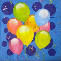 Servilletas Gabbiano Diseño Globos 33x33cm Pack 20 - 34470