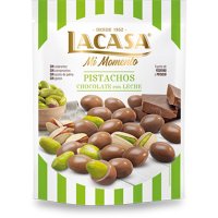 Bombones Lacasa Divinos Doy-pack Chocolate Con Leche Y Pistacho 100 Gr - 35224