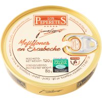 Mejillones Los Peperetes Escabeche 10/12 Ro 120 Gr - 35502