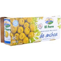 Aceitunas Faro Rellena Anchoa 50 Gr Pack-3 - 35983